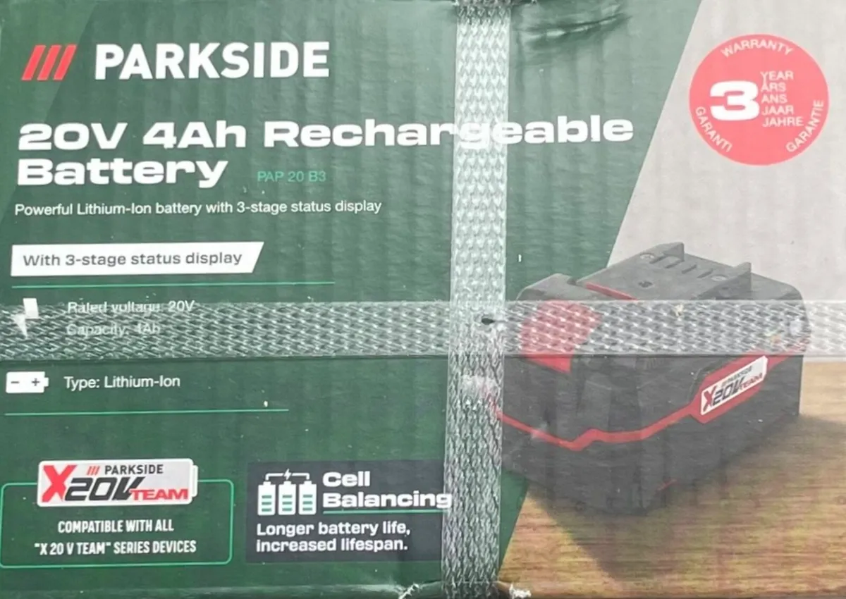 Parkside 20V 4Ah Rechargeable Battery Brand New