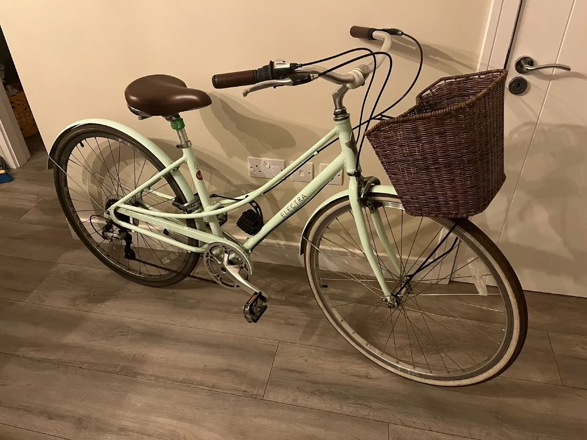 Electra seafoam bike with basket - Image 3