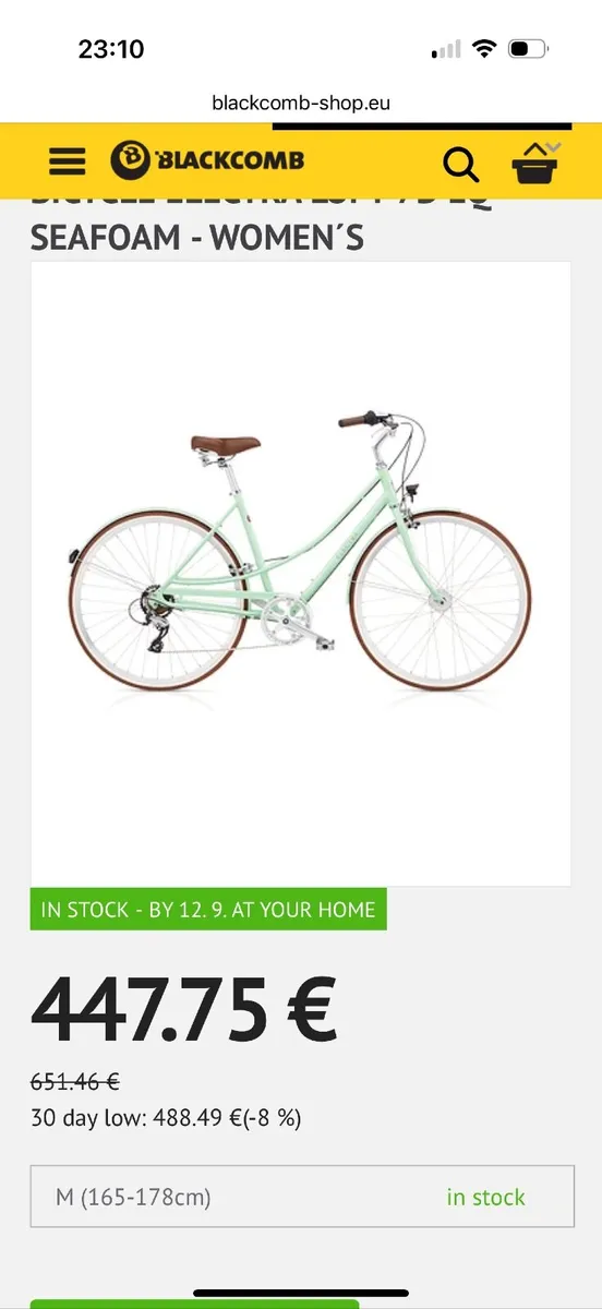 Electra seafoam bike with basket - Image 4