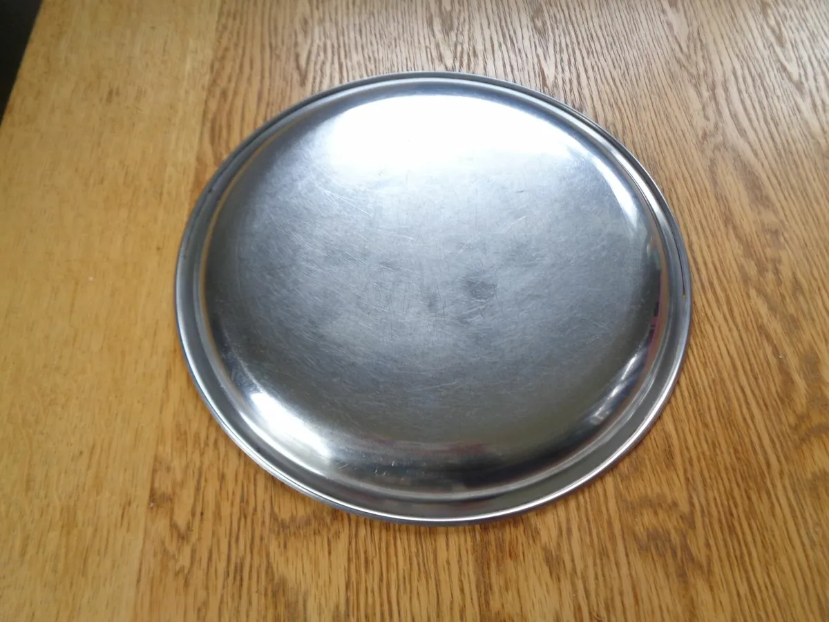 Stainless Round Tray for sale - Image 2