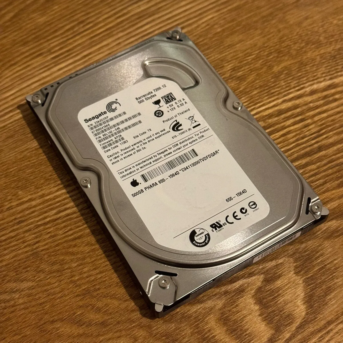 Apple Seagate HDD 500GB 3.5' SATA original iMac - Image 1
