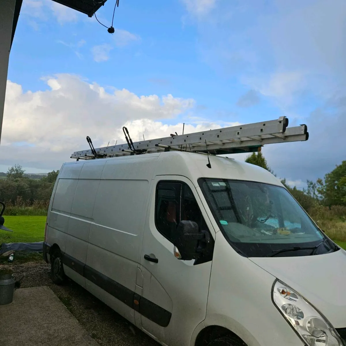 18 rung double aluminium ladder