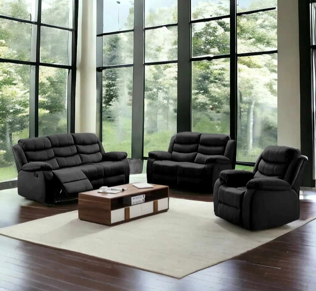3+2+1 Recliner Sofa Set – Modern Comfortable Suite - Image 4