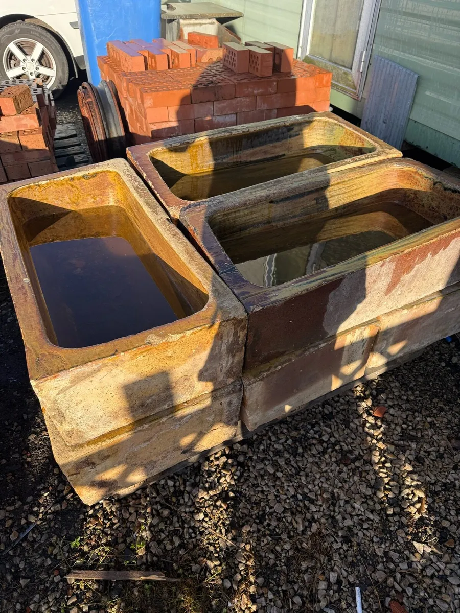 Matching salt glazed troughs or planters. - Image 3