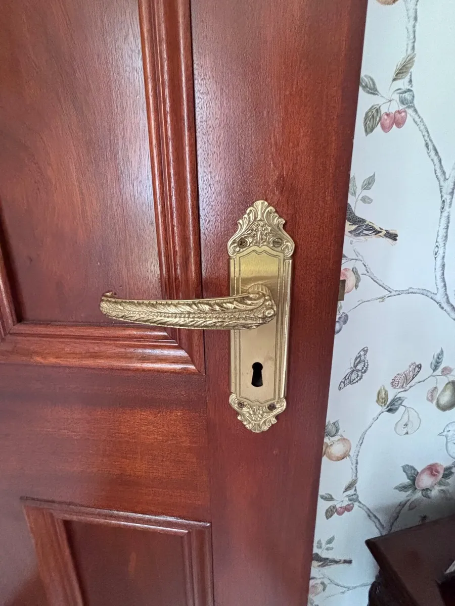 2 Solid Mahogany Interior Doors - Image 2