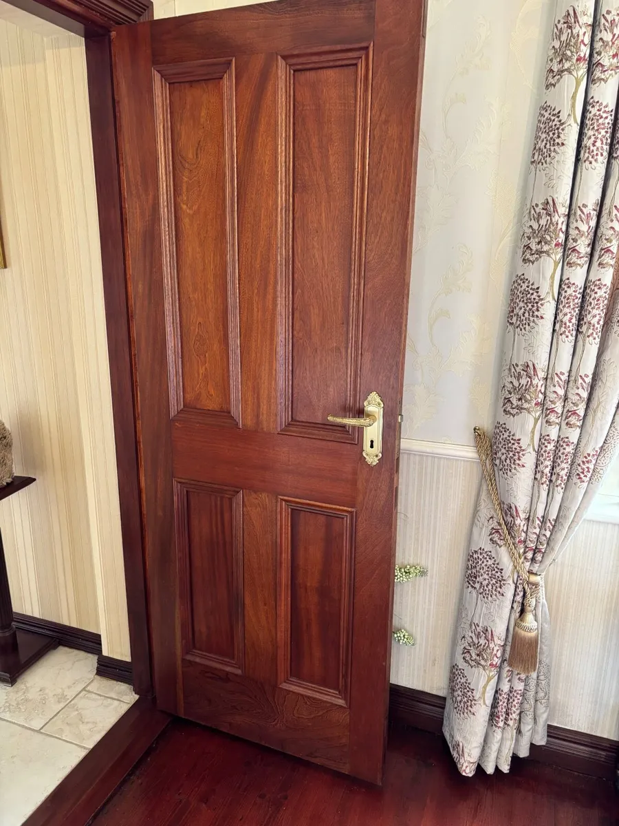2 Solid Mahogany Interior Doors - Image 3