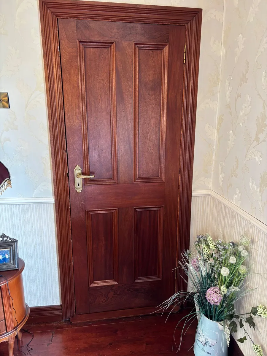 2 Solid Mahogany Interior Doors - Image 4
