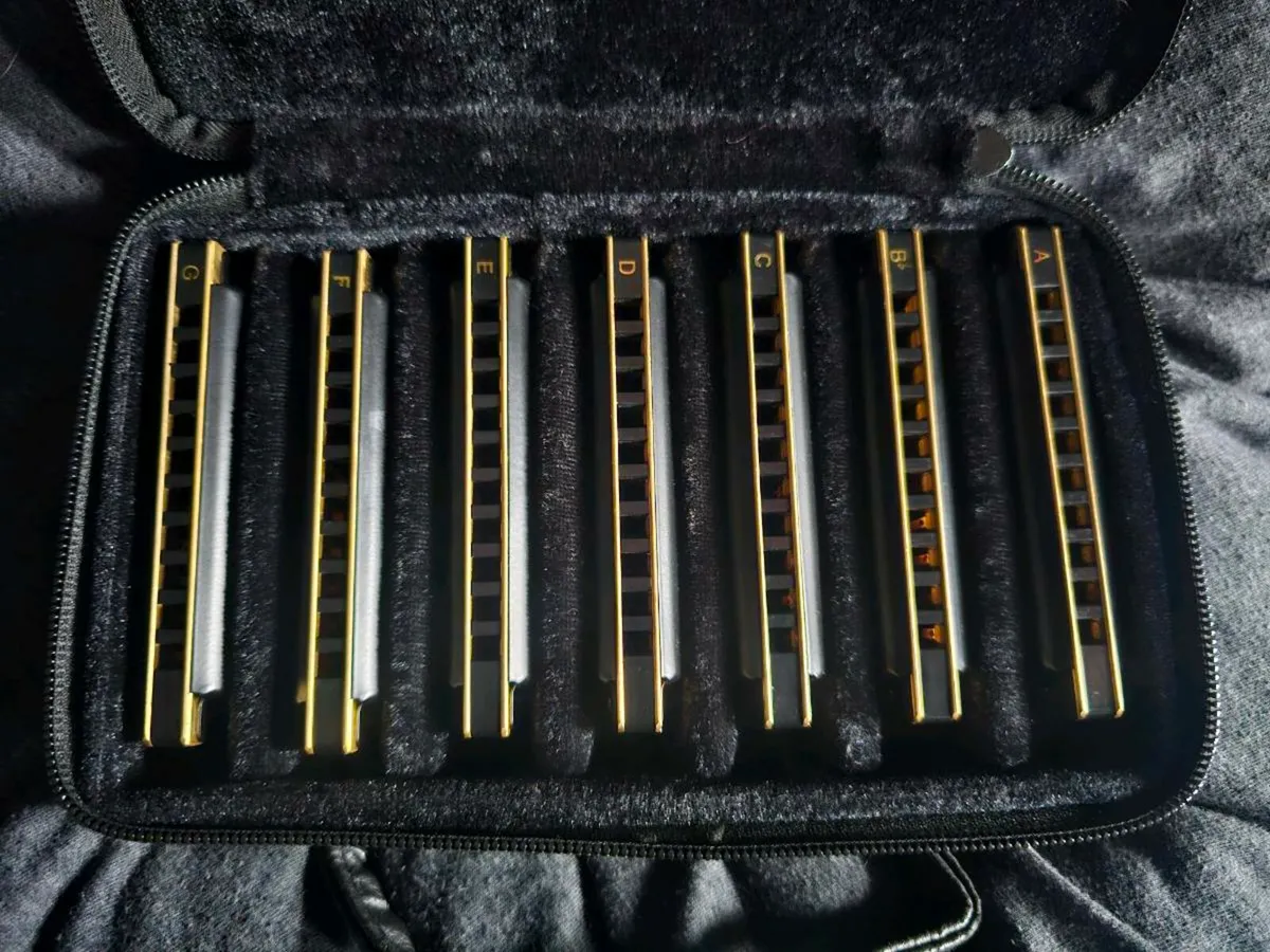 Harmonica set 7 Fender Deville with case - Image 2