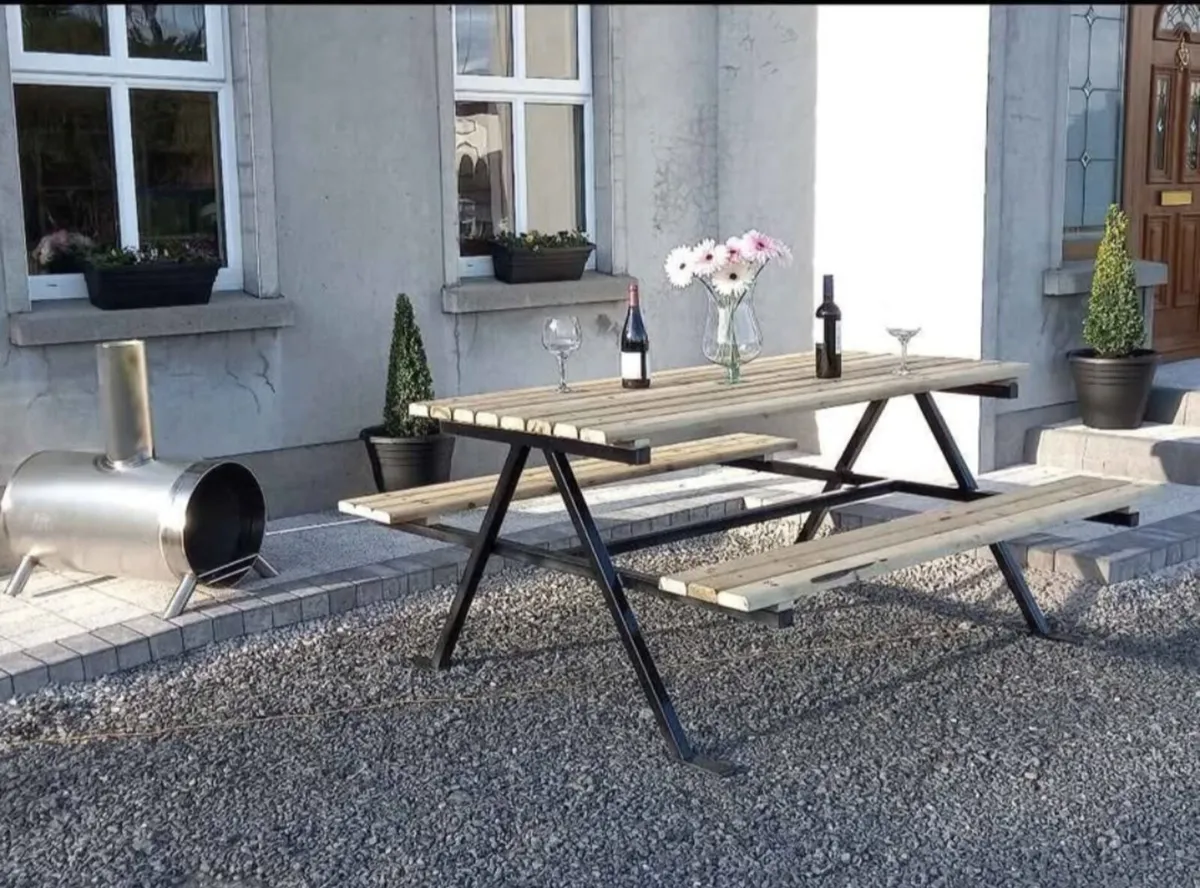 Picnic bench steel - Image 1