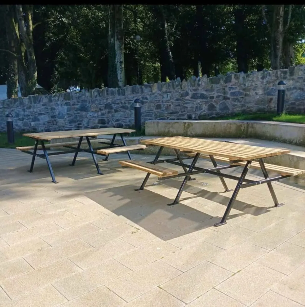 Picnic bench steel - Image 2