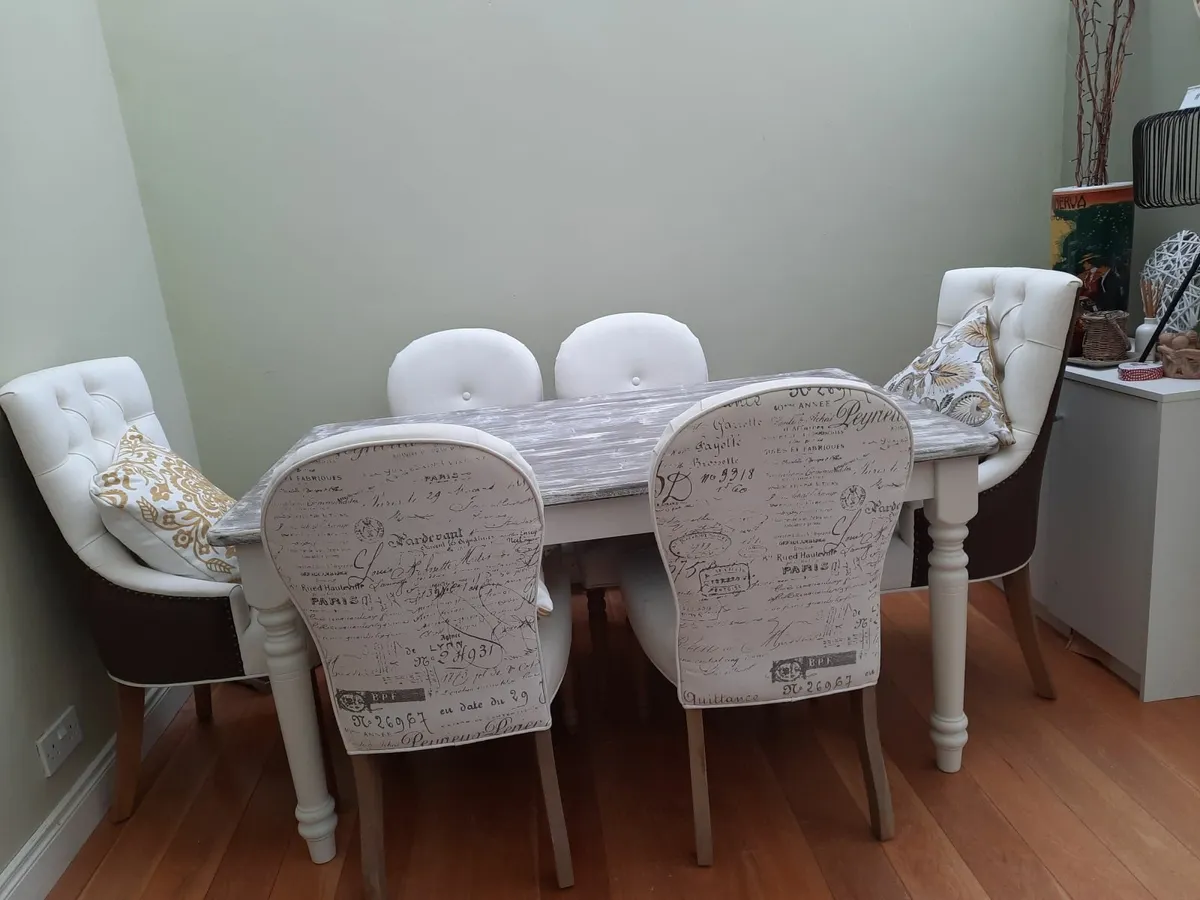 Dining Table and 6 Chairs - Image 1