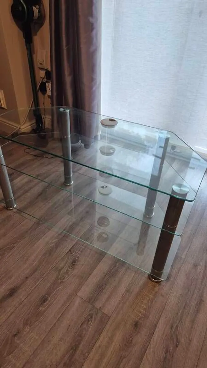 Glass TV Stand - Image 2