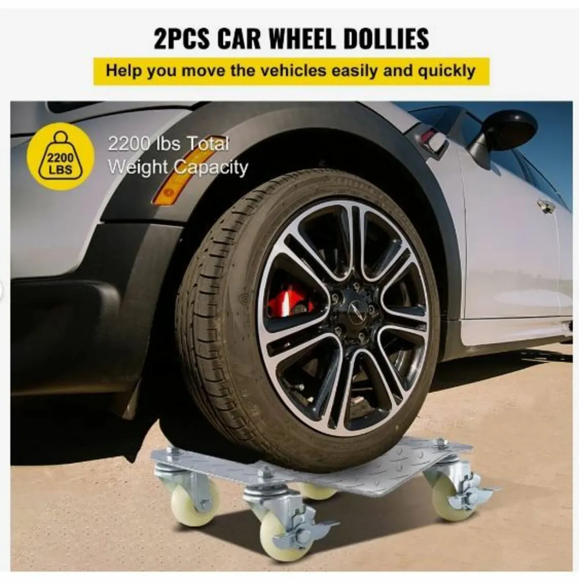 2Pcs Tire Wheel Dollies - Image 2
