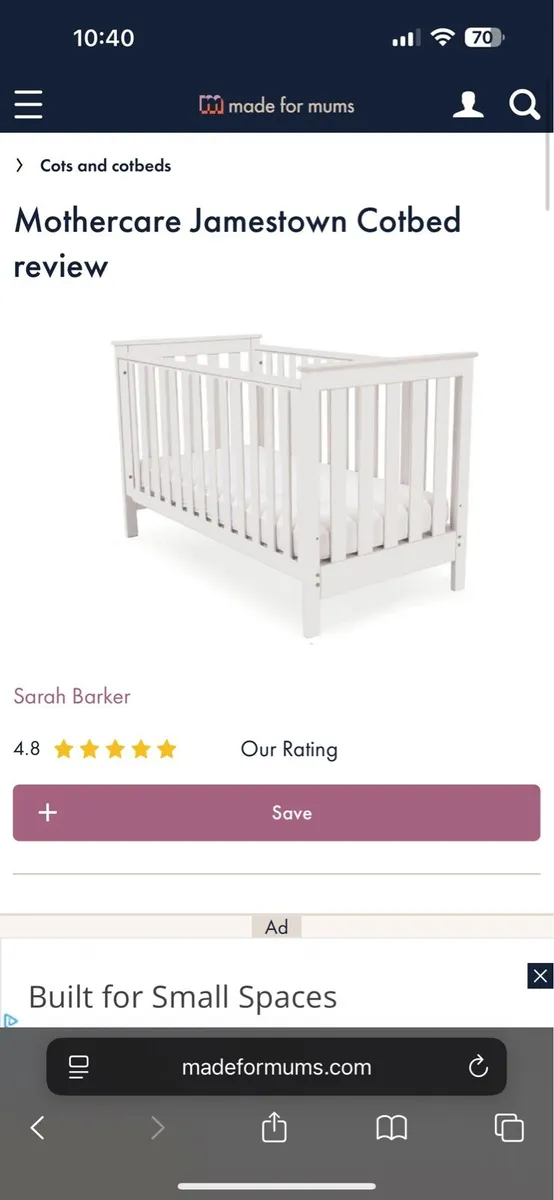 Children’s Cot bed - Image 1