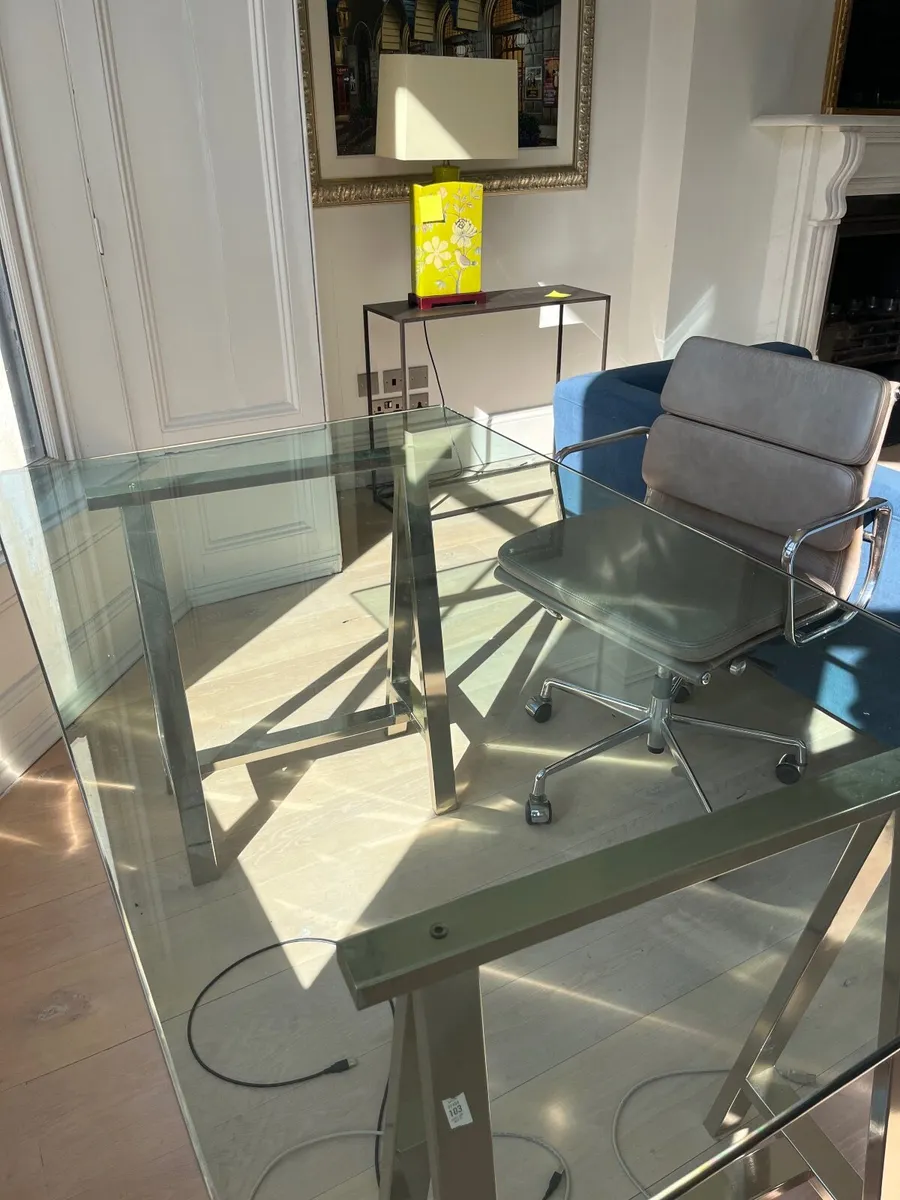 Large architect glass table - Image 4