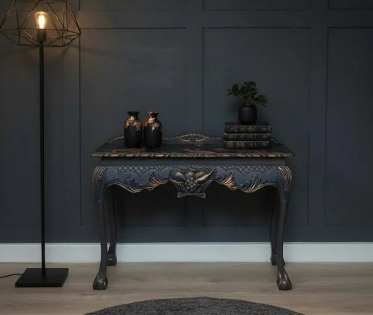 Artisan Canvas Console Table – Hand-Painted - Image 2