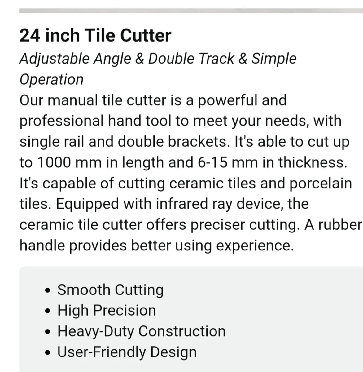 Vevor Tile Cutter - Image 3