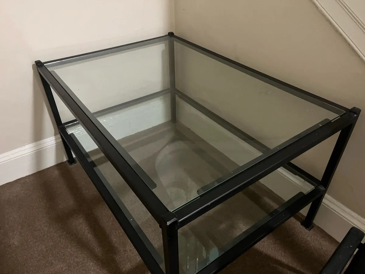Glass coffee table - Image 1