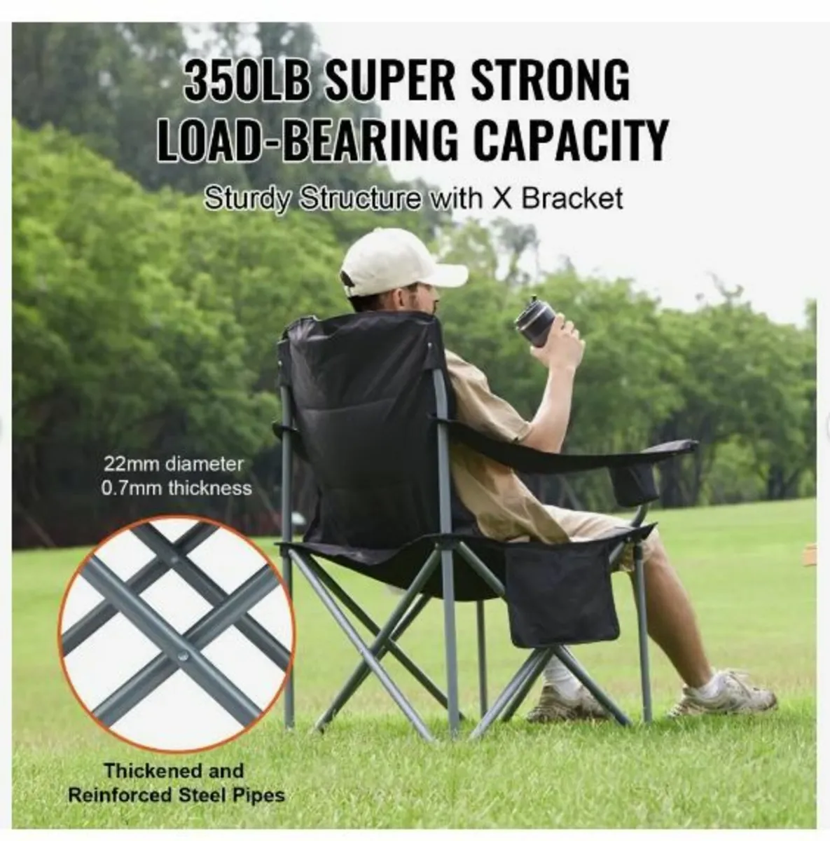 Camping Folding Chair for Adults - Image 3