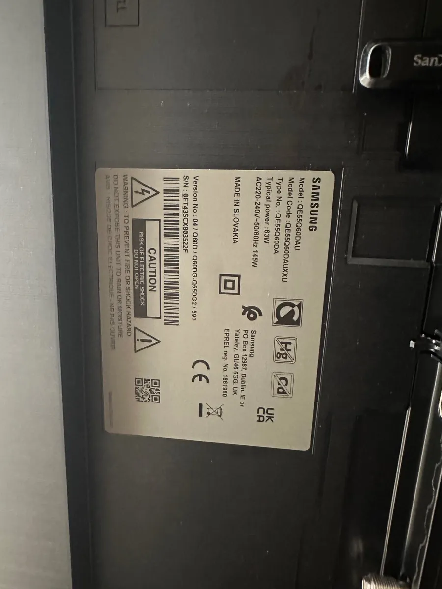 Samsung 55″ 4K HDR QLED Smart TV QE55Q60DAUXXU - Image 2
