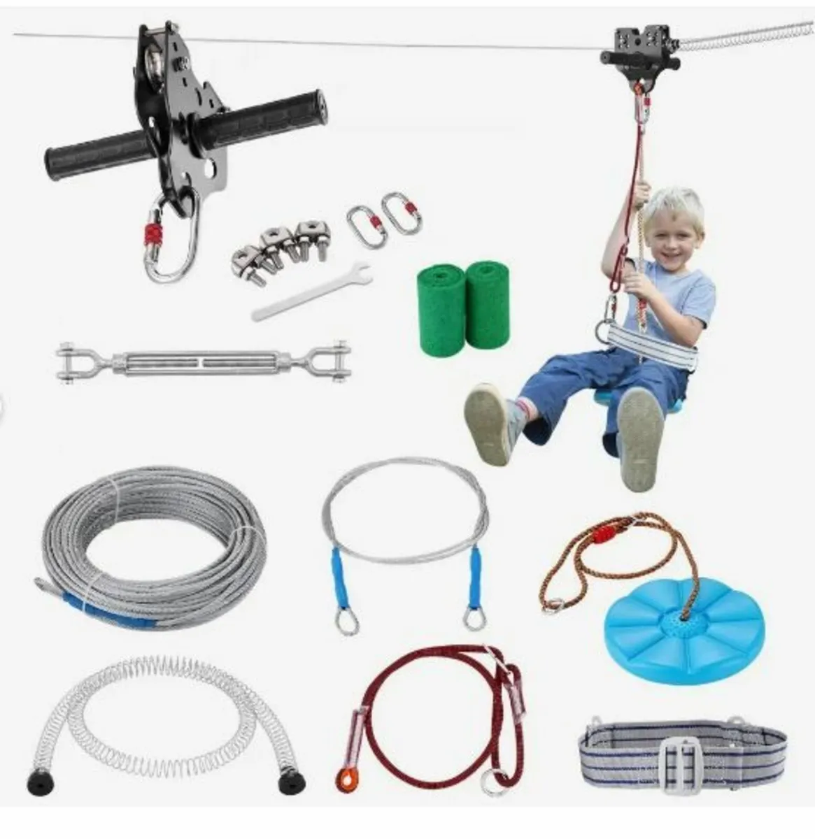 Zipline Kit for Kids and Adult, 24.38 m - Image 1