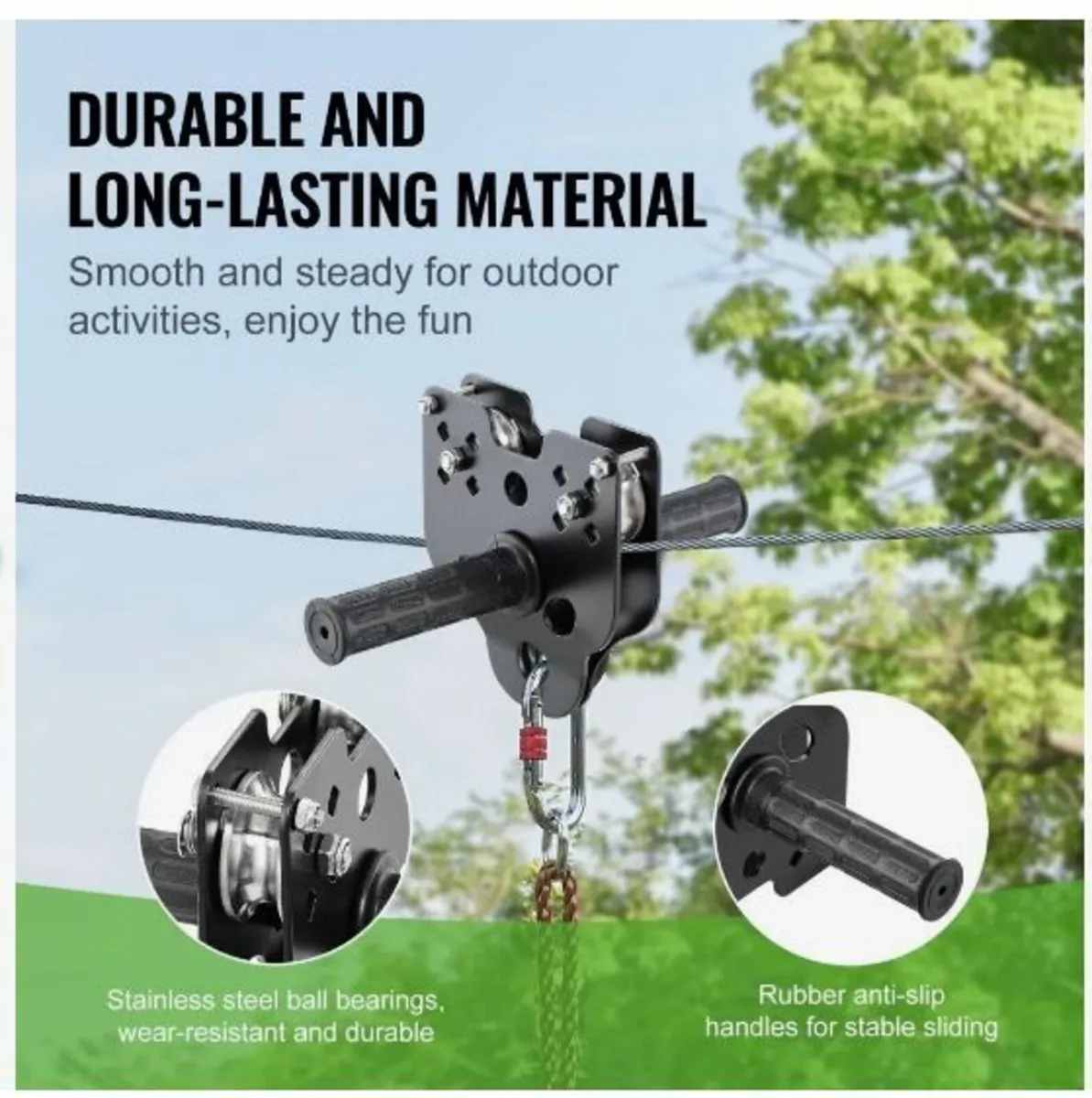 Zipline Kit for Kids and Adult, 24.38 m - Image 3