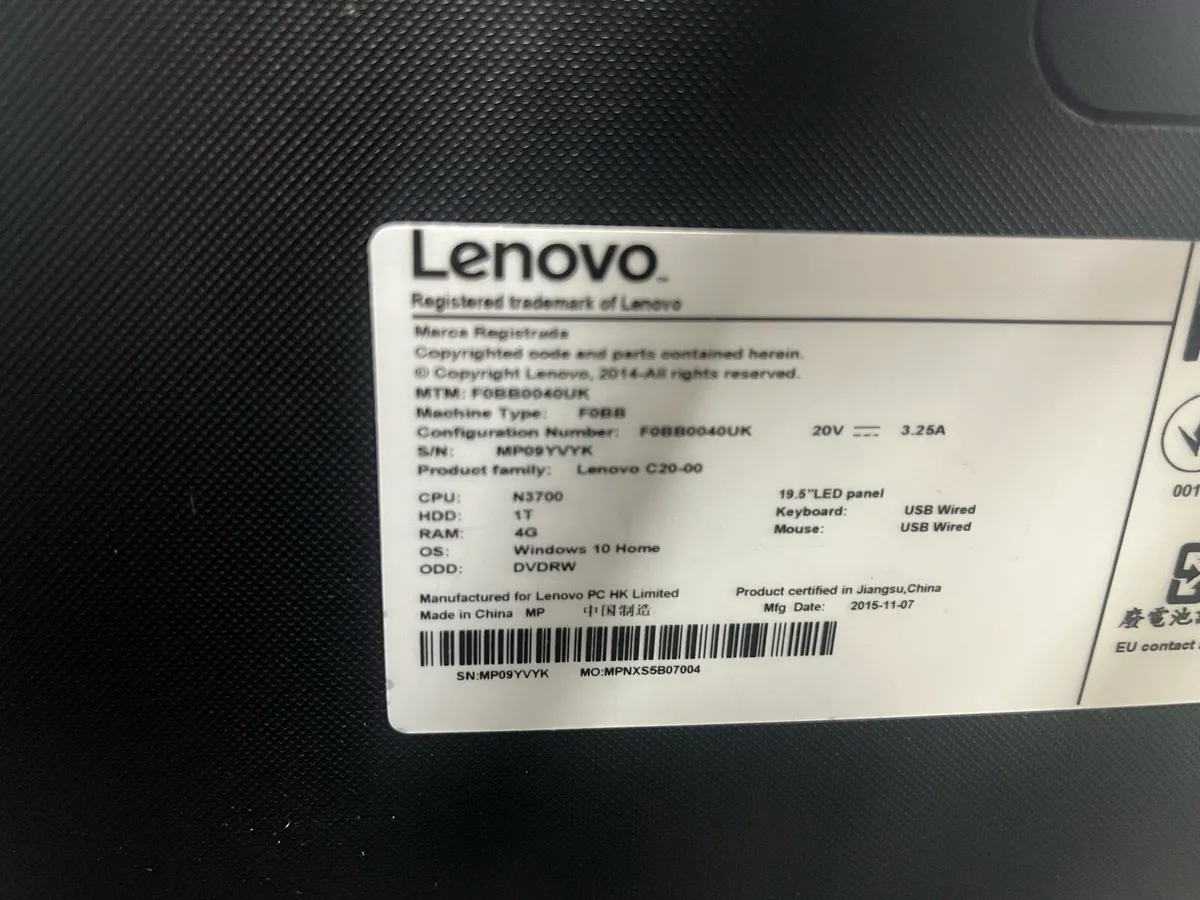 Lenovo All-In-One PC - Image 4