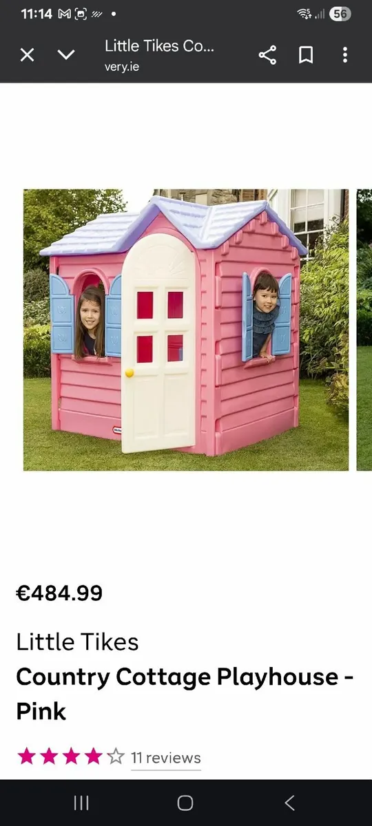 Little Tikes Pink and Purple play house - Image 1