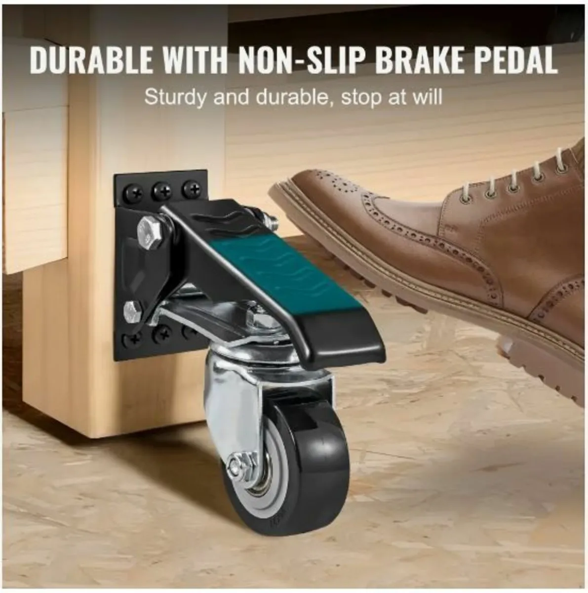 Workbench Caster Wheels, 74.8kg Load Capacity - Image 1