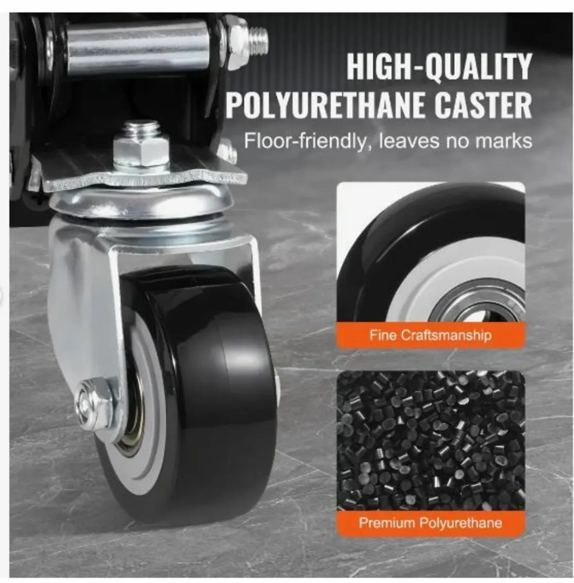 Workbench Caster Wheels, 74.8kg Load Capacity - Image 2