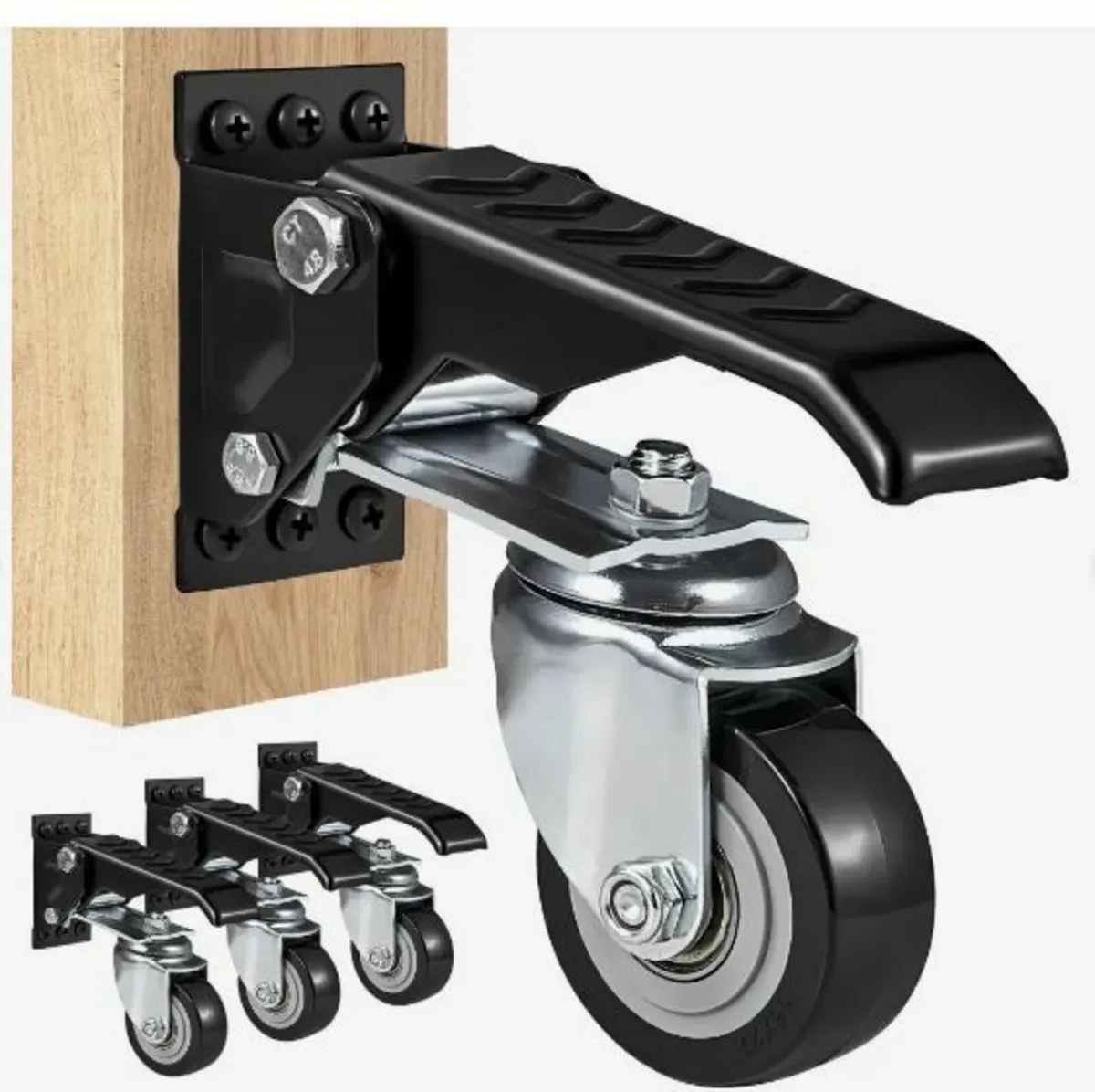 Workbench Caster Wheels, 74.8kg Load Capacity - Image 3