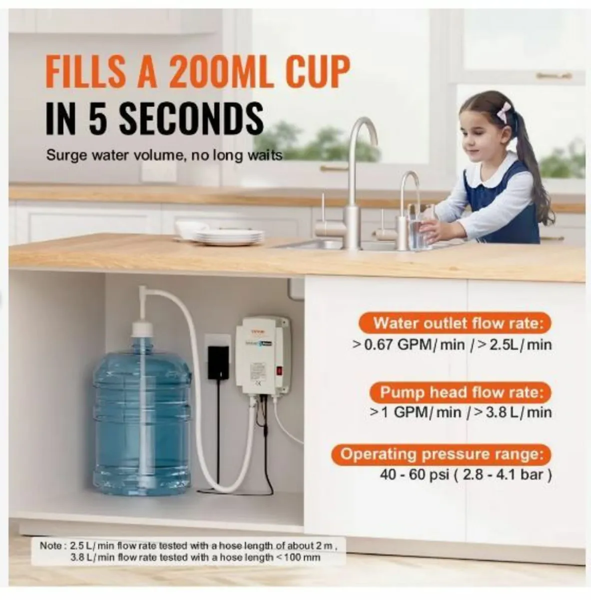 3.8 L Water Dispenser Pump 40psi - Image 3