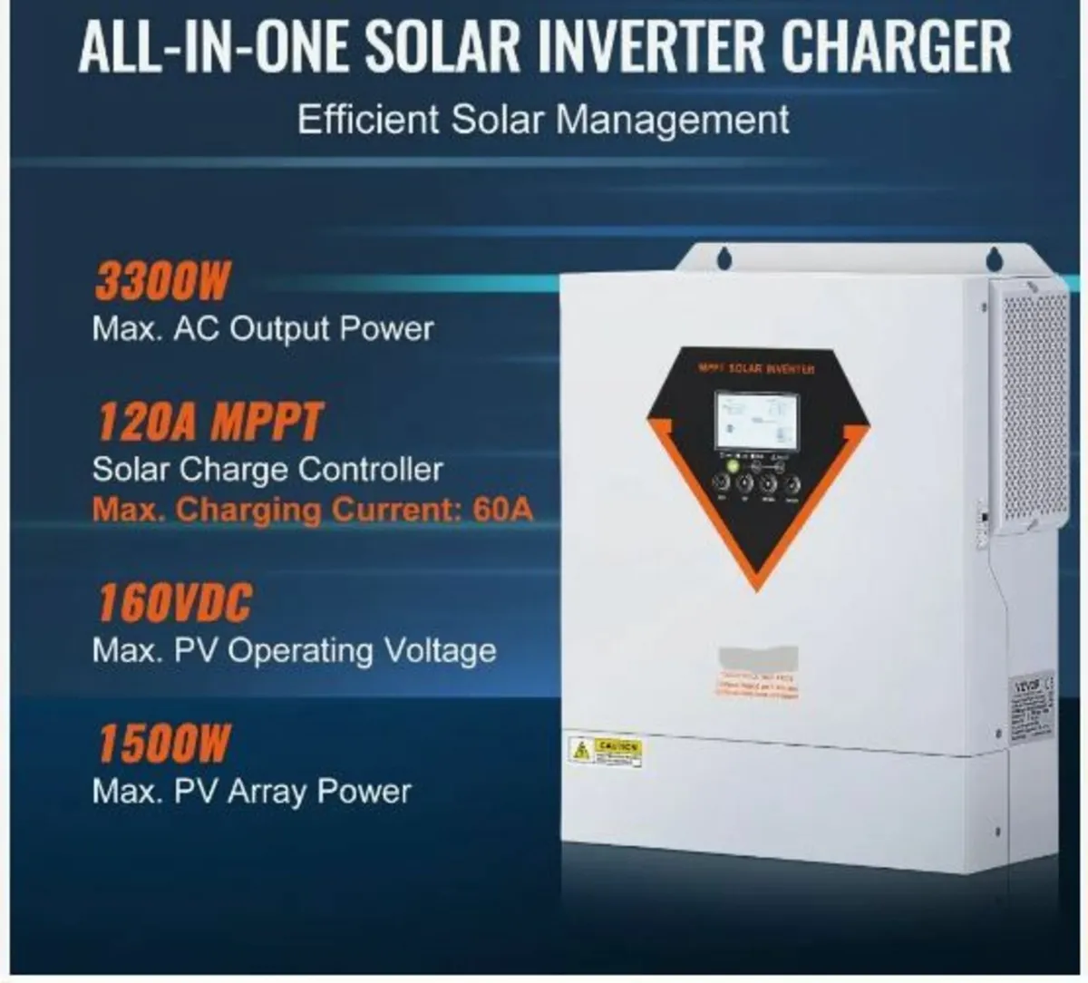 Hybrid Solar Inverter Charger 3500W 230V - Image 2