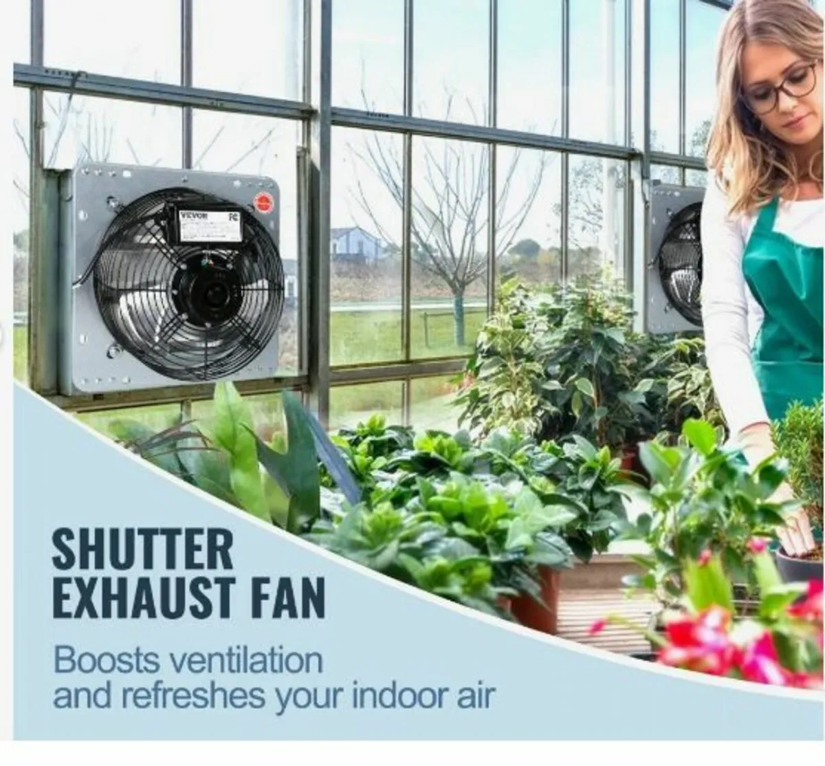 Shutter Exhaust Fan Shop Exhaust Fan 406 mm - Image 2