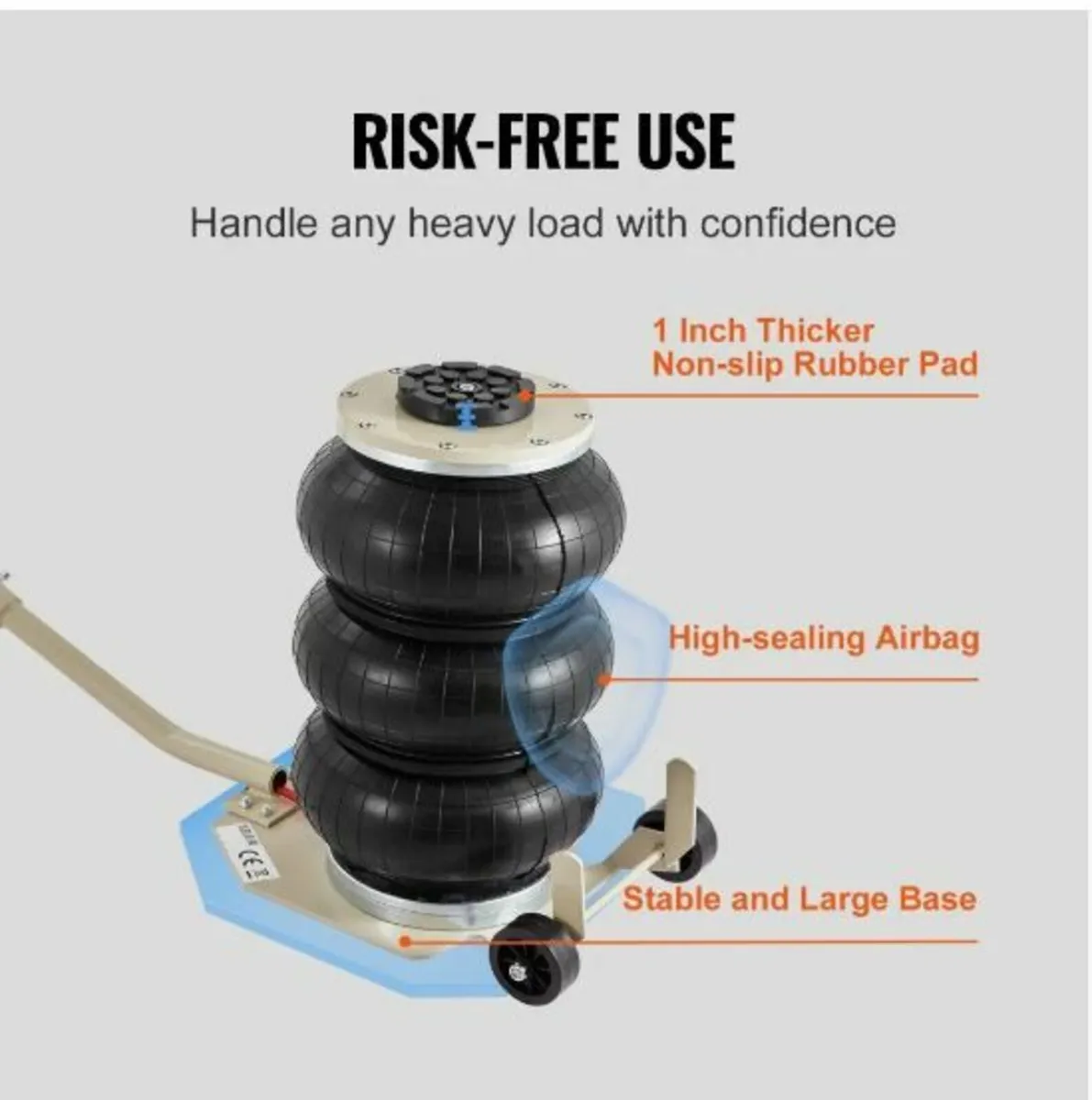 Triple Bag Air Jack 3 Ton/6600 lbs - Image 4