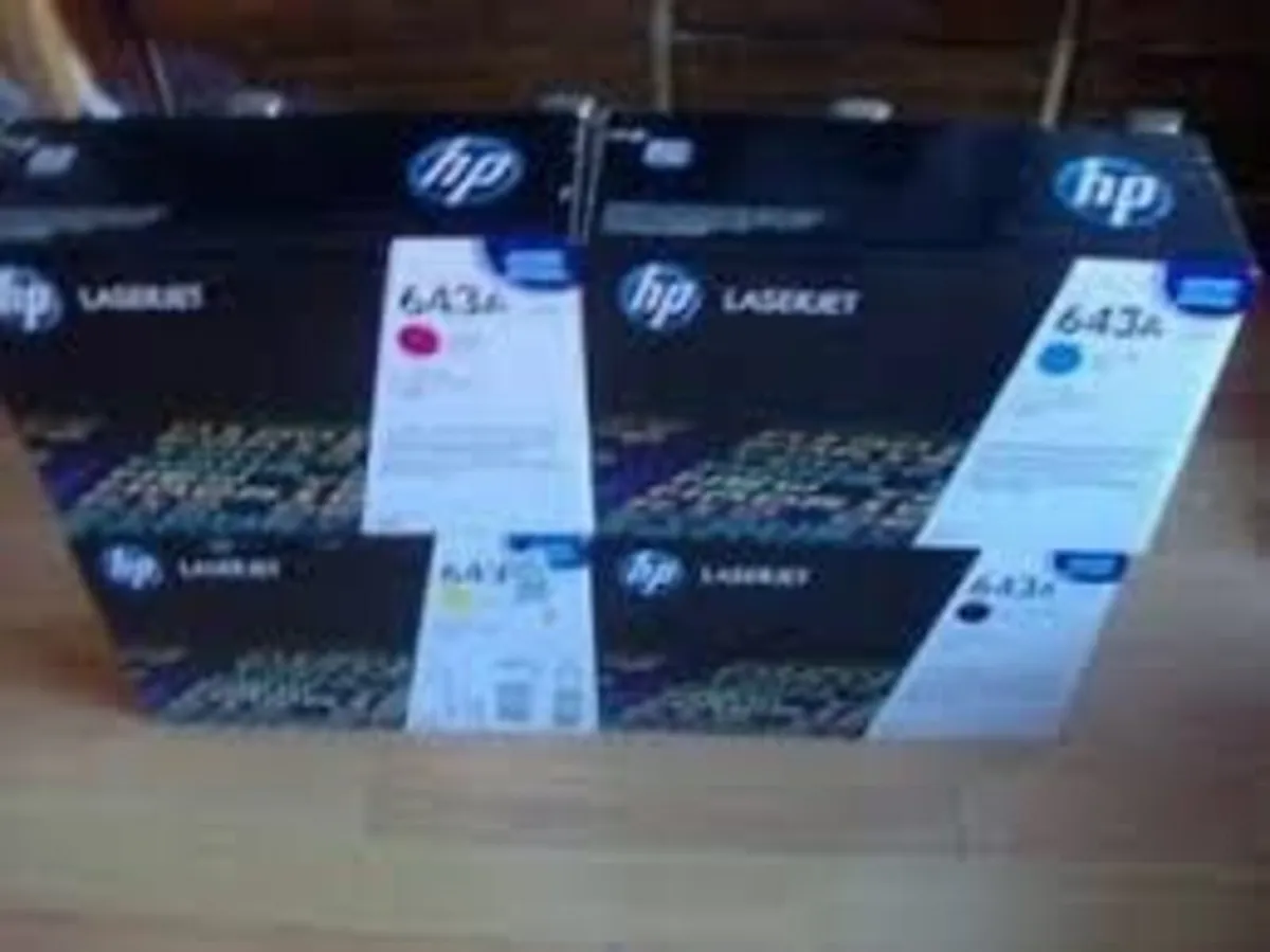 Set of 4 Colours for The HP 4700 Machine HP 643A