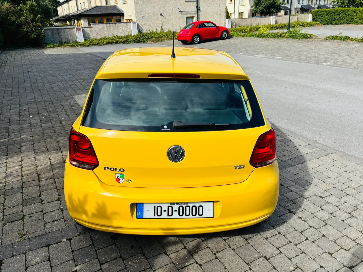 2010 VW POLO 1.2 TSI AUTOMATIC LOW MILES YELLOW - Image 4