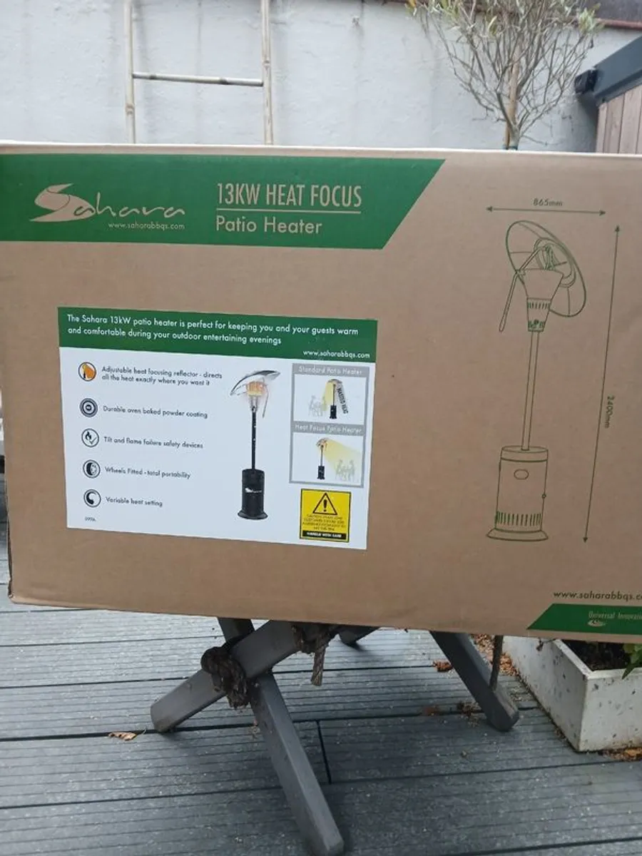 Patio Heater - The Sahara Heat Focus + GAS cannister - Image 1