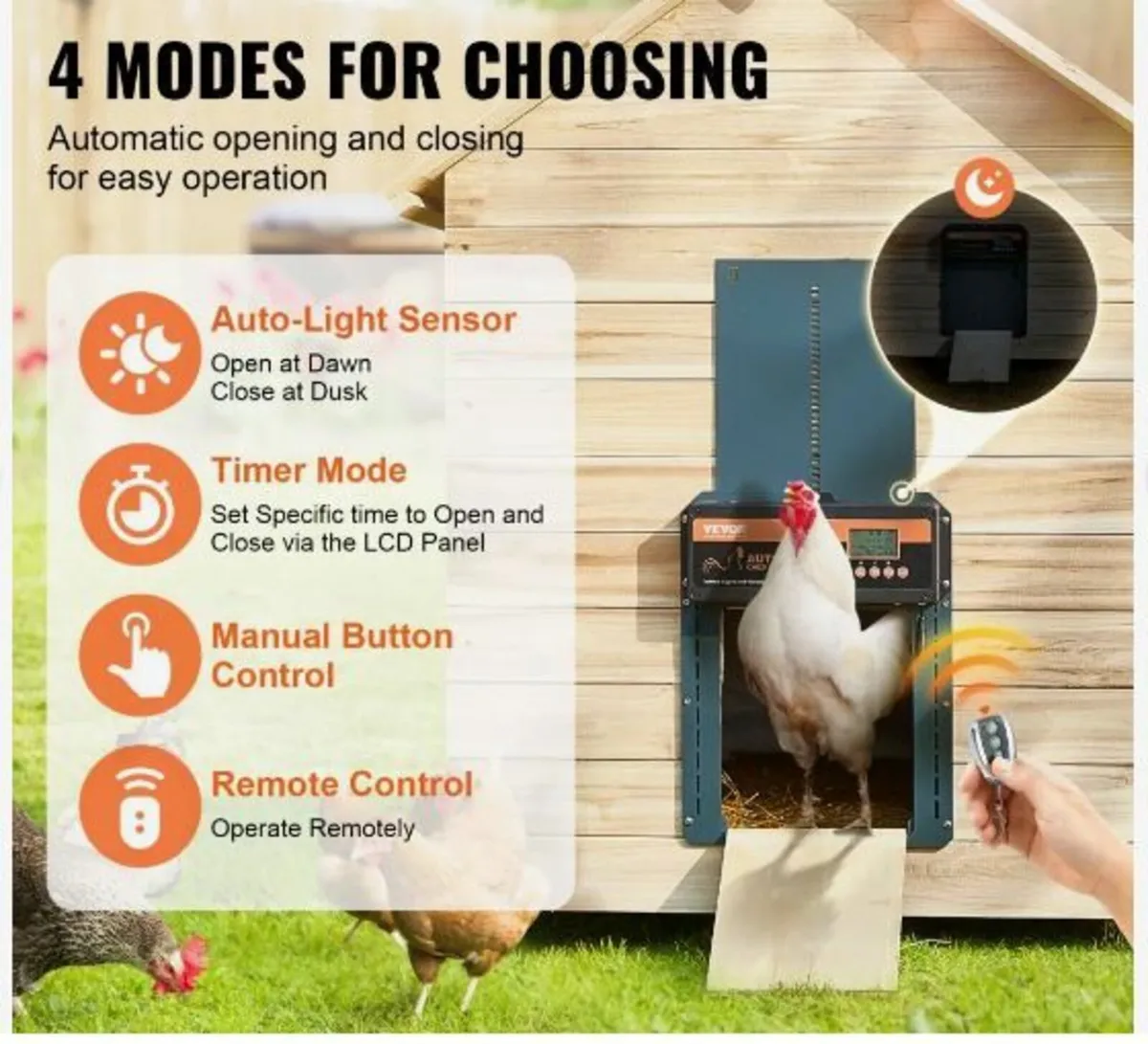 Automatic Chicken Coop Door Auto Chicken Door - Image 3