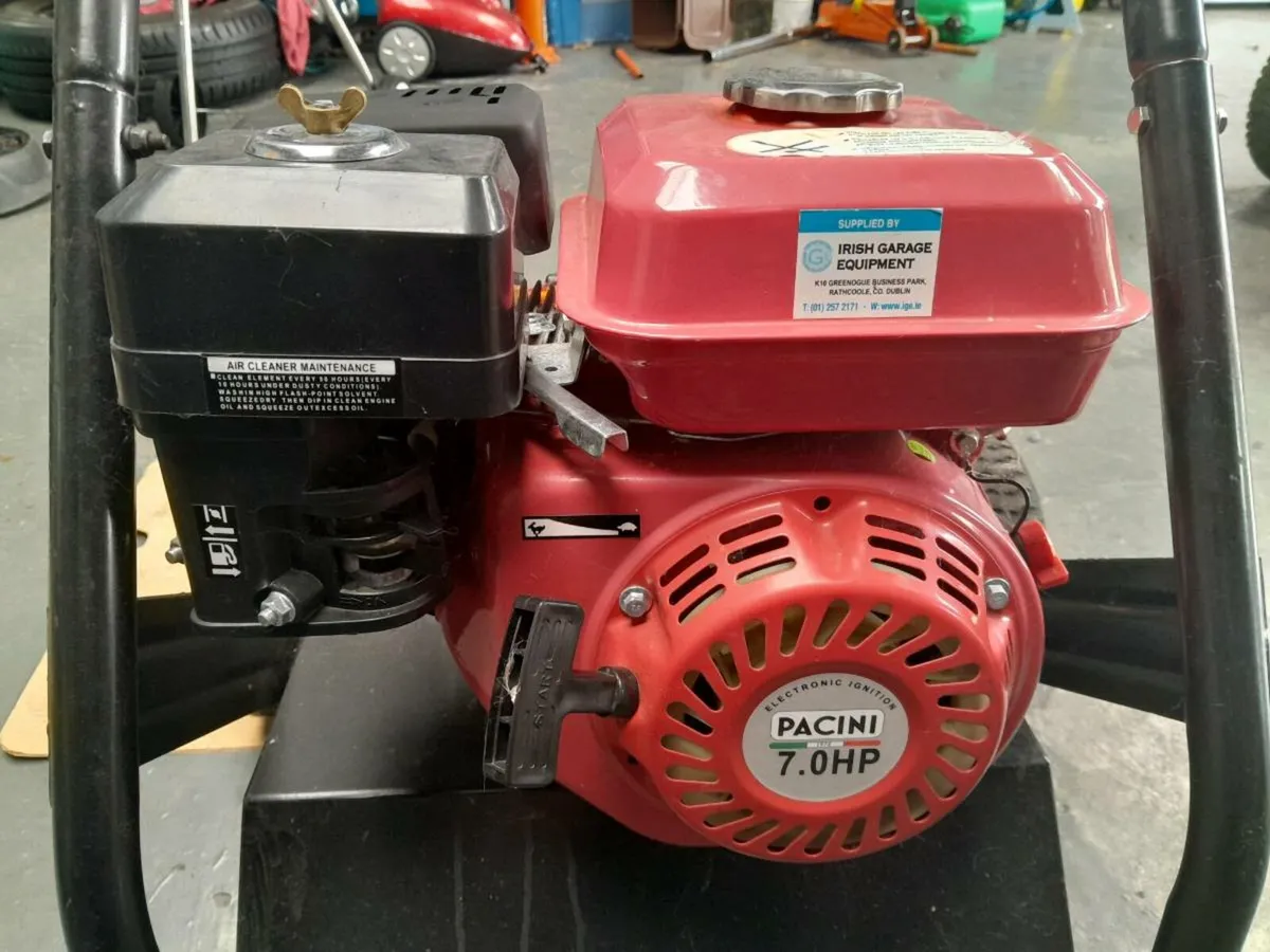 7hp Pacini pressure washer and new spare pump - Image 1