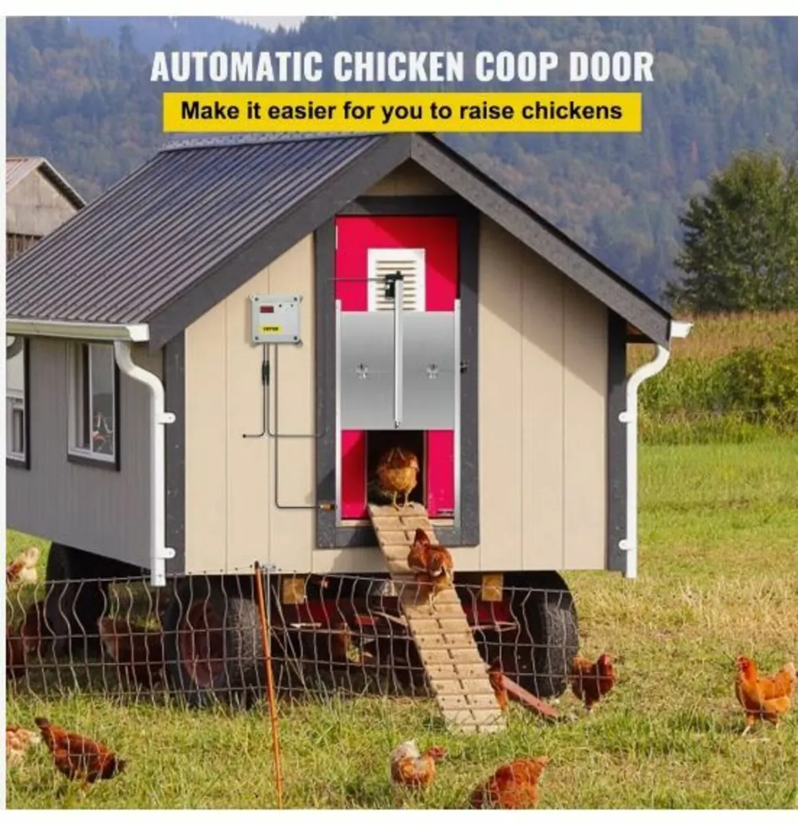 Automatic Chicken Coop Door, Timer and Light - Image 2