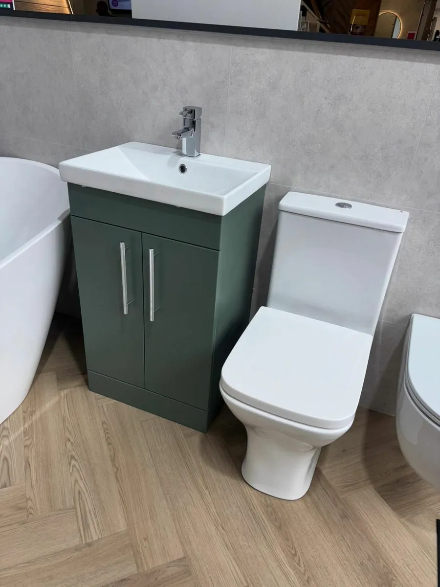 Bathshack - Designer Sage Vanity & Toilet Bundle - Image 1