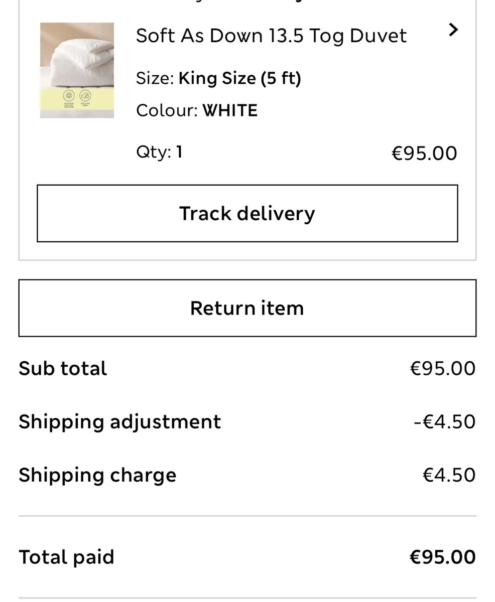 M&S king size duvet 13.5tog - Image 2