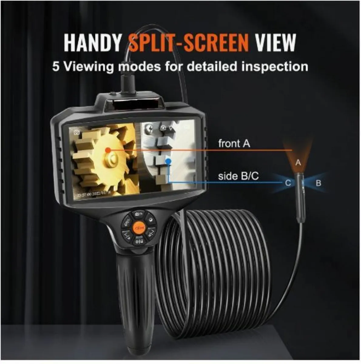 Triple Lens Inspection Camera with Light - Image 1
