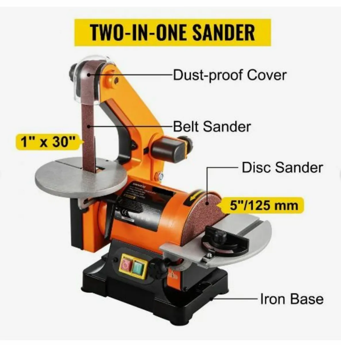 Electric Belt Grinder Sander 5 Inch - Image 3