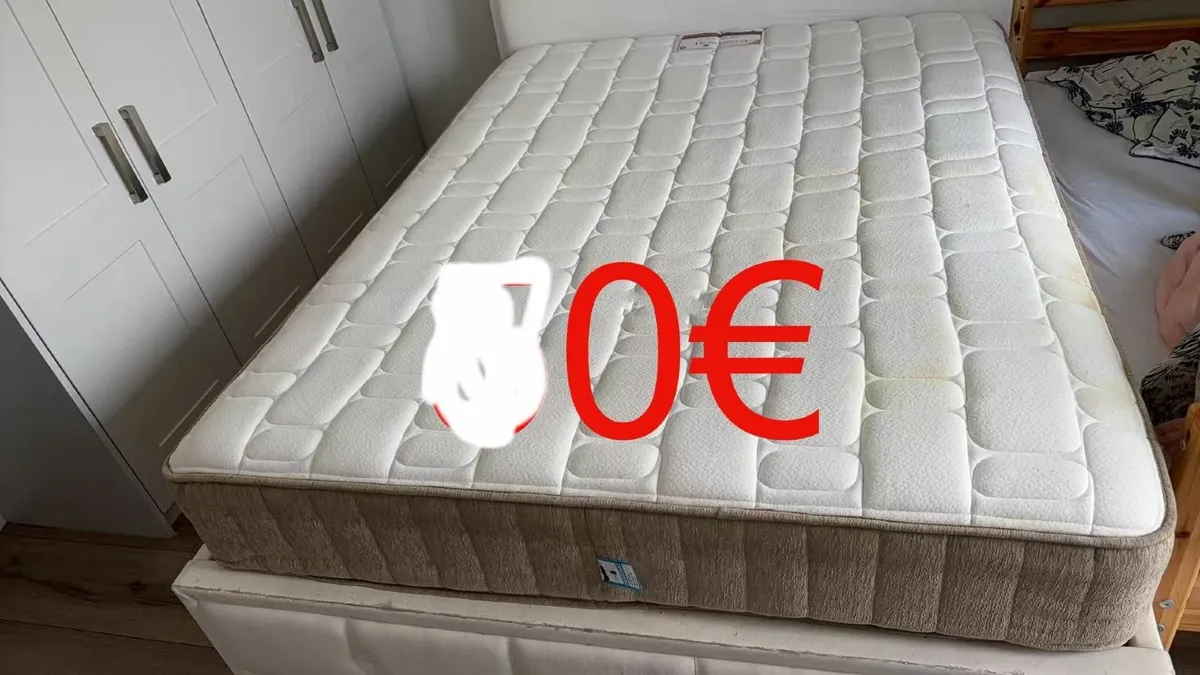 second hand beds,  free kingsize bed and mattress - Image 3