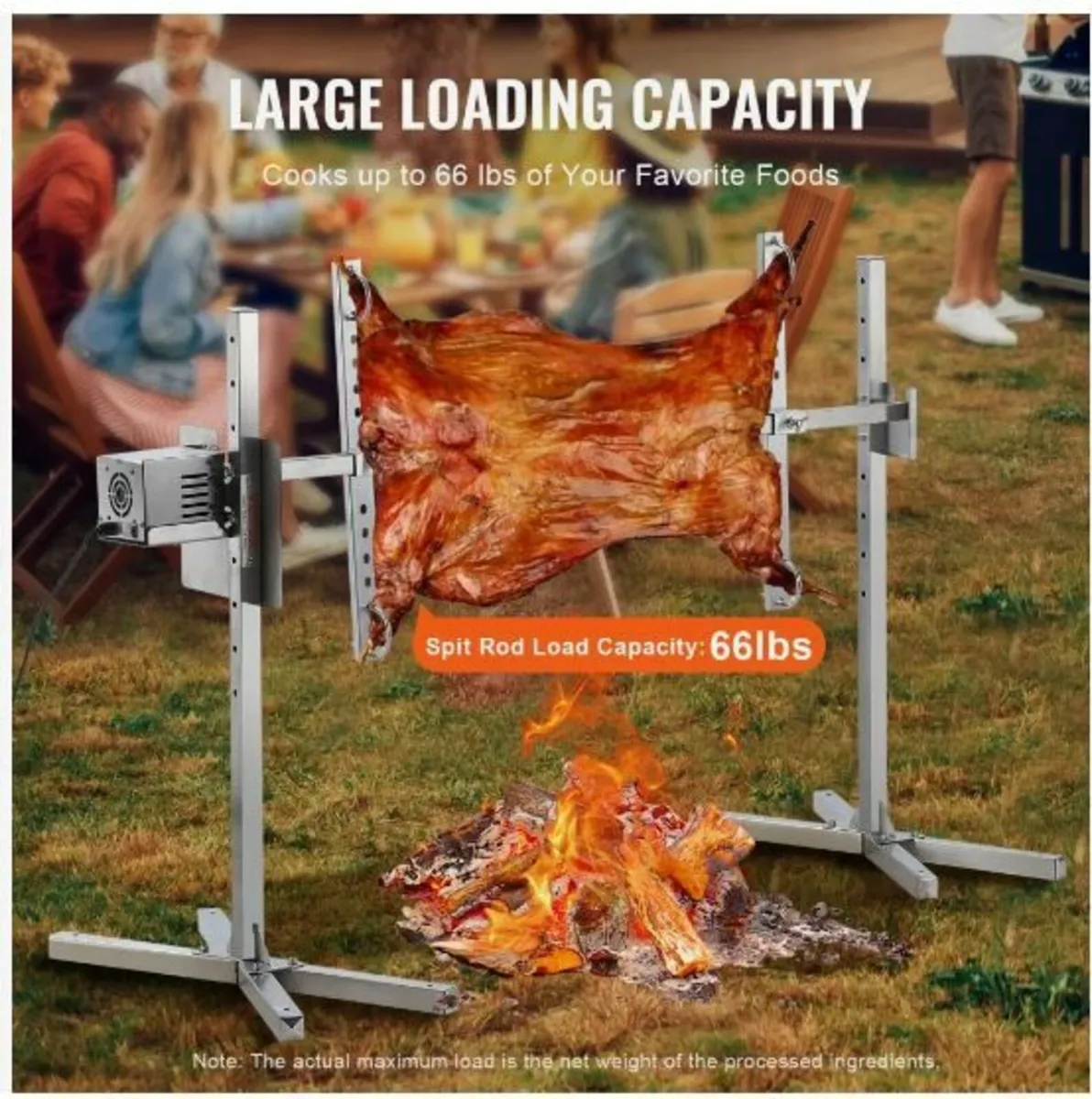 Electric BBQ Rotisserie Grill Kit - Image 4