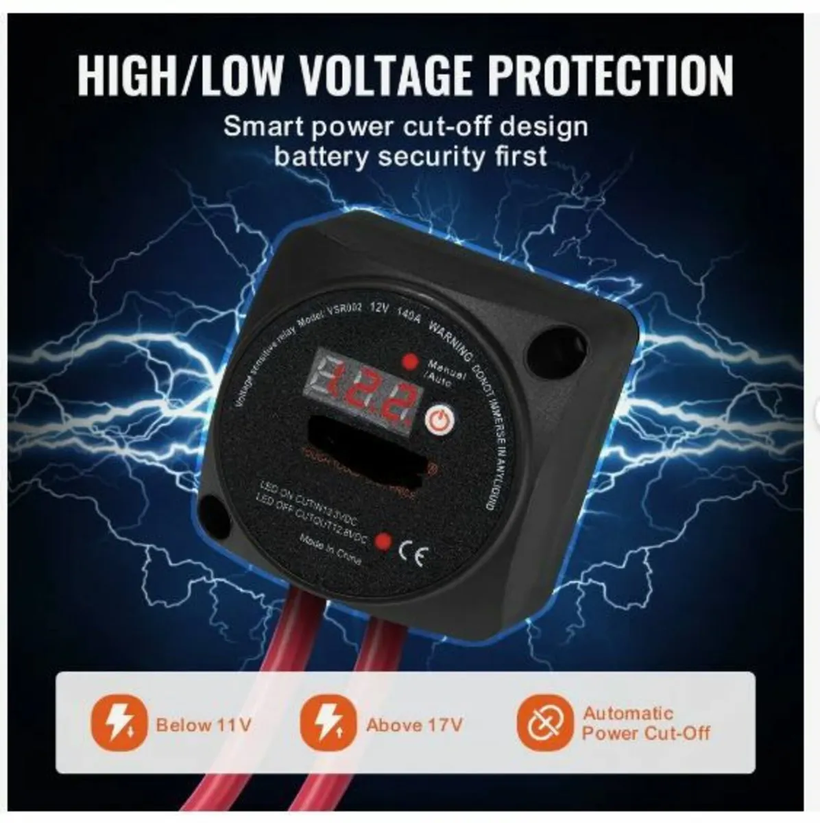 Split Charge Relay Kit Voltage Sense Relay 12V - Image 3