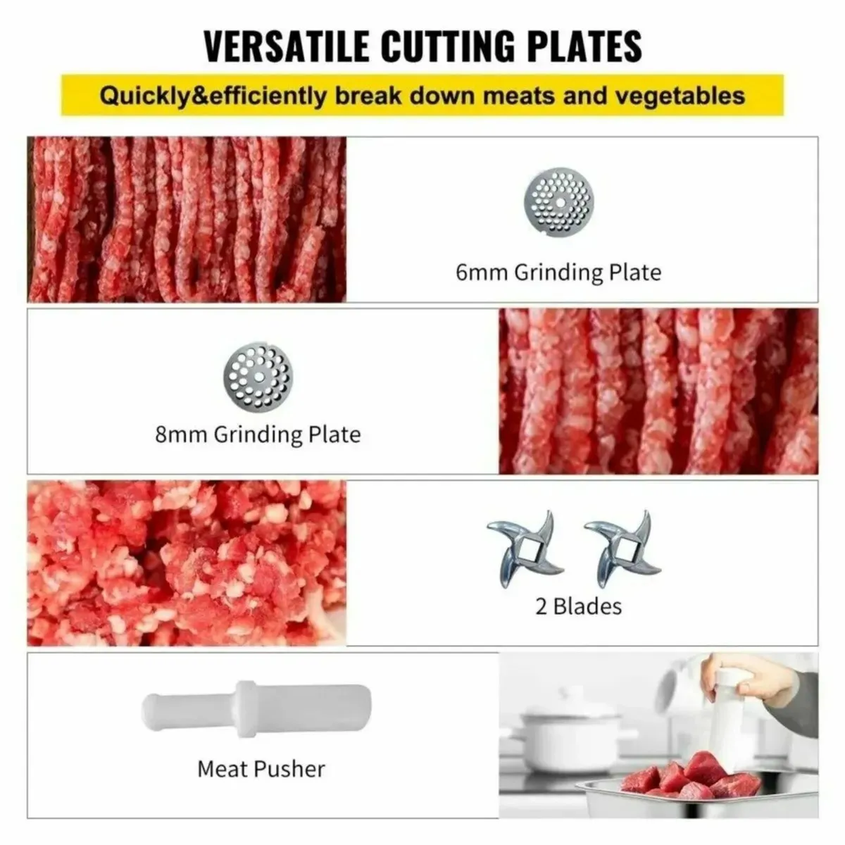 Meat Mincer Electric Sausage Maker Grinder - Image 4
