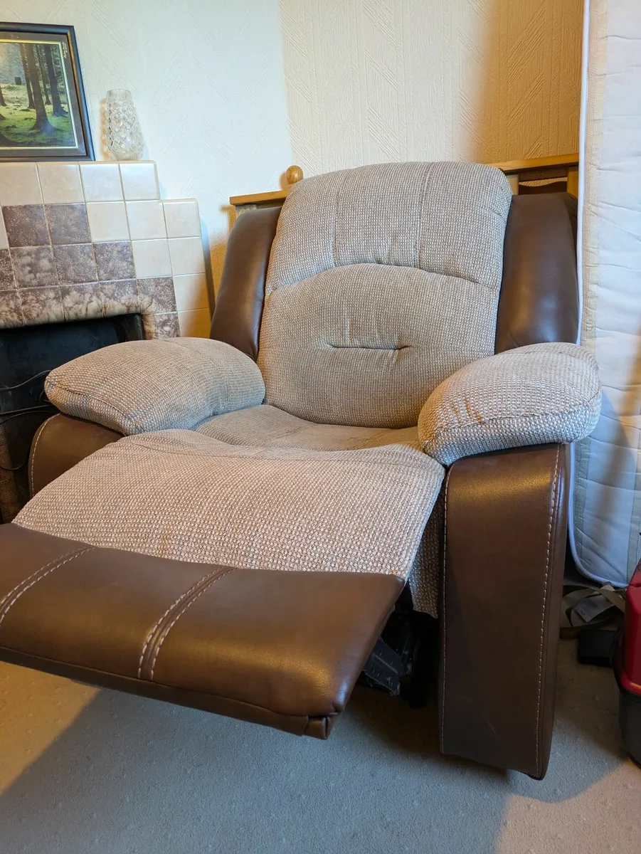 2 Recliner Sofas – 3 Seater & 2 Seater, Very Comf - Image 2